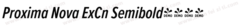 Proxima Nova ExCn Semibold字体转换